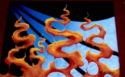 019. Fire and Air (2007 Oil an canvas)